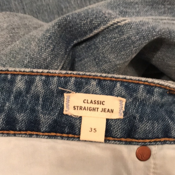 Madewell classic straight Jean NWT - Picture 4 of 5
